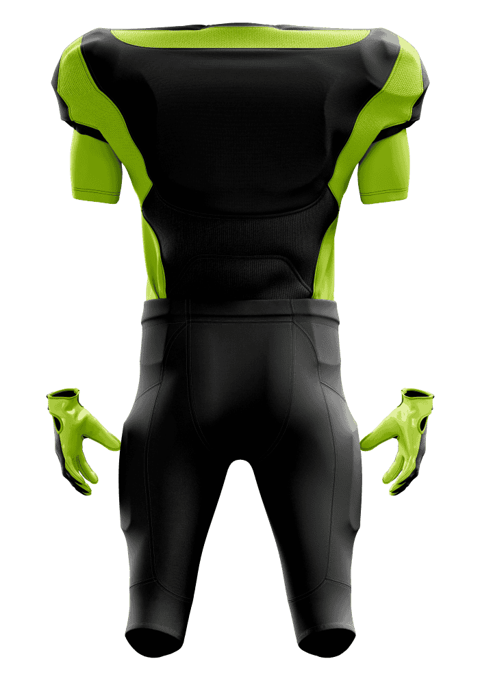 american-football-sportswear-back-madsal-enterprises American Football Uniform Back Side